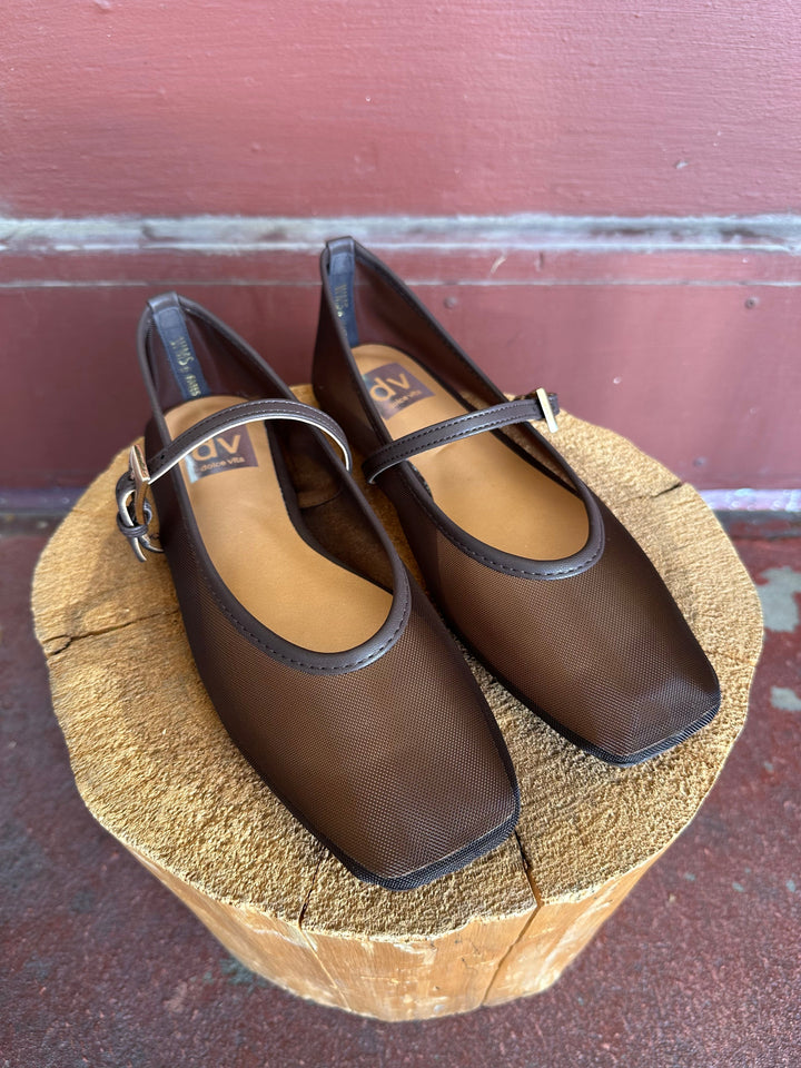 FABES MESH MARY JANE FLAT