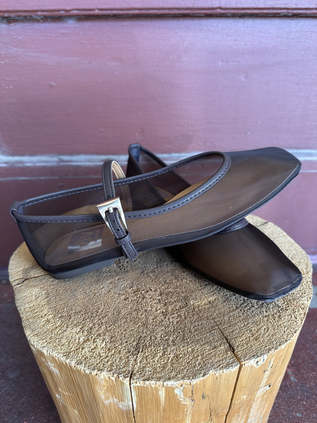 FABES MESH MARY JANE FLAT