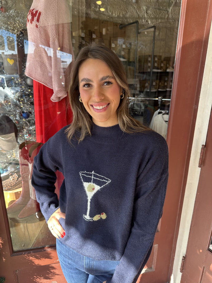 MARTINI MOCK NECK SWEATER