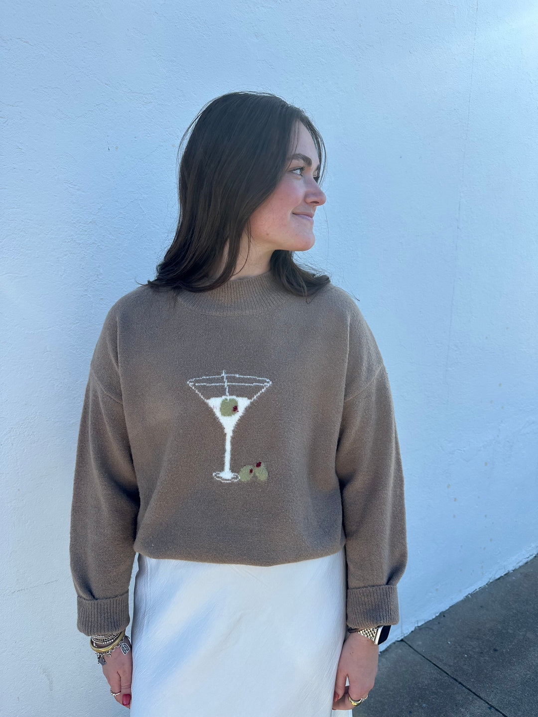 MARTINI MOCK NECK SWEATER