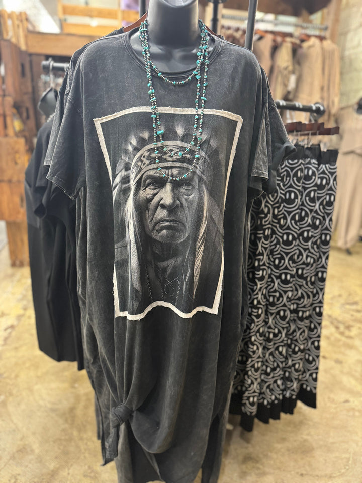 Native Chief T-shirt Dress