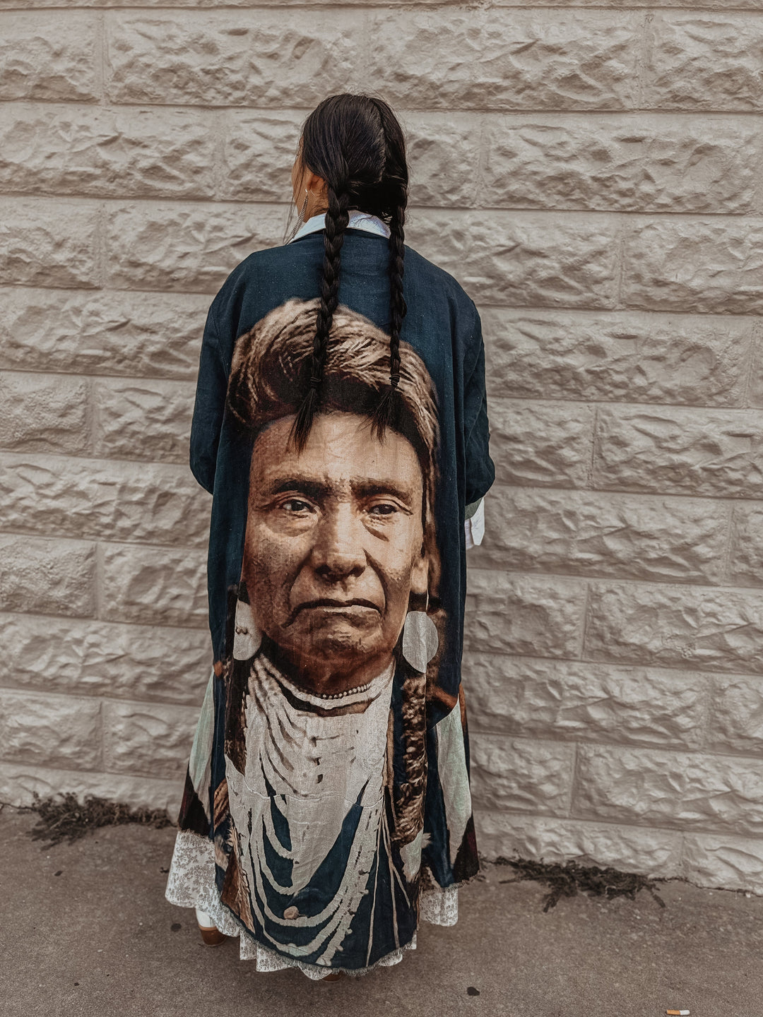 Linen Blue Chief Duster