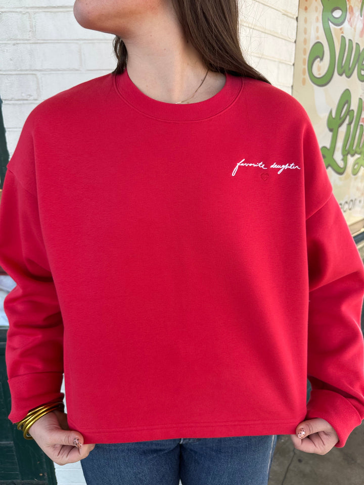 CROPPED SIGNATURE SWEATSHIRT