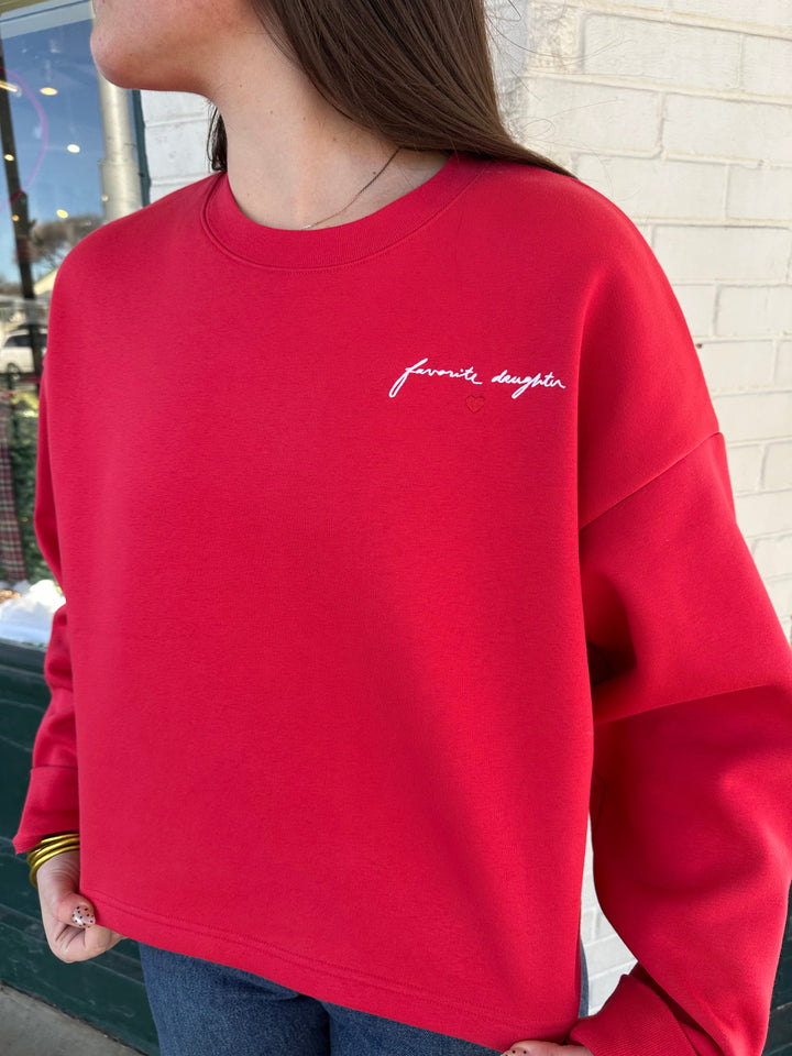 CROPPED SIGNATURE SWEATSHIRT