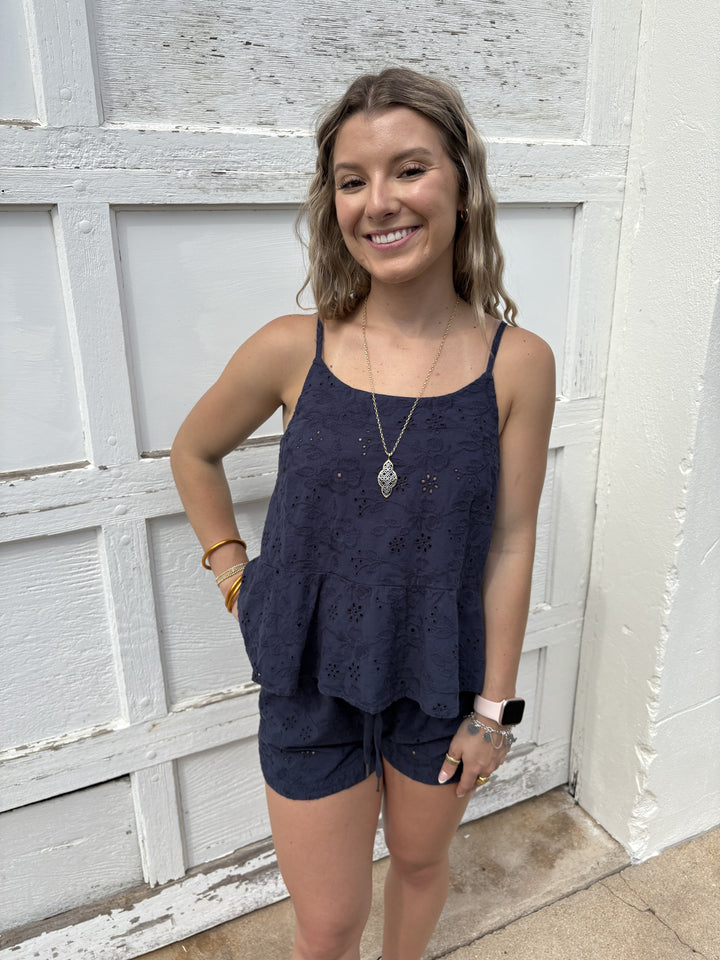 FLOUNCED CAMI
