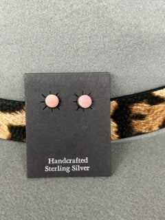 Pink Conch Stud Earrings