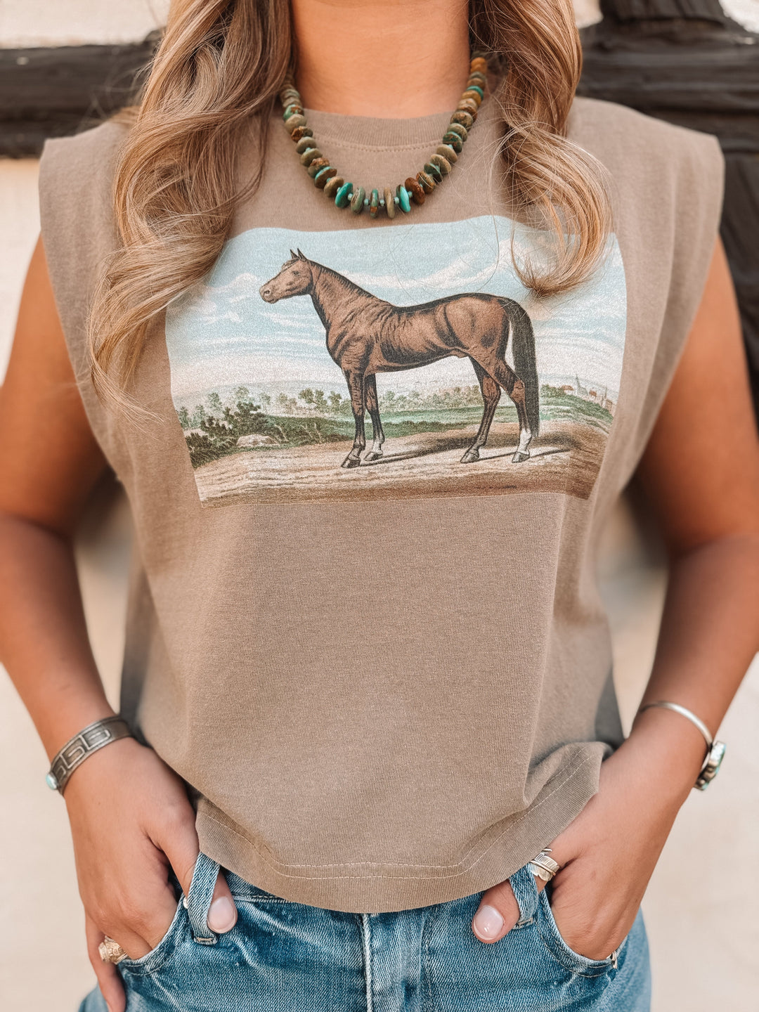 Horse Painting Boxy Tank