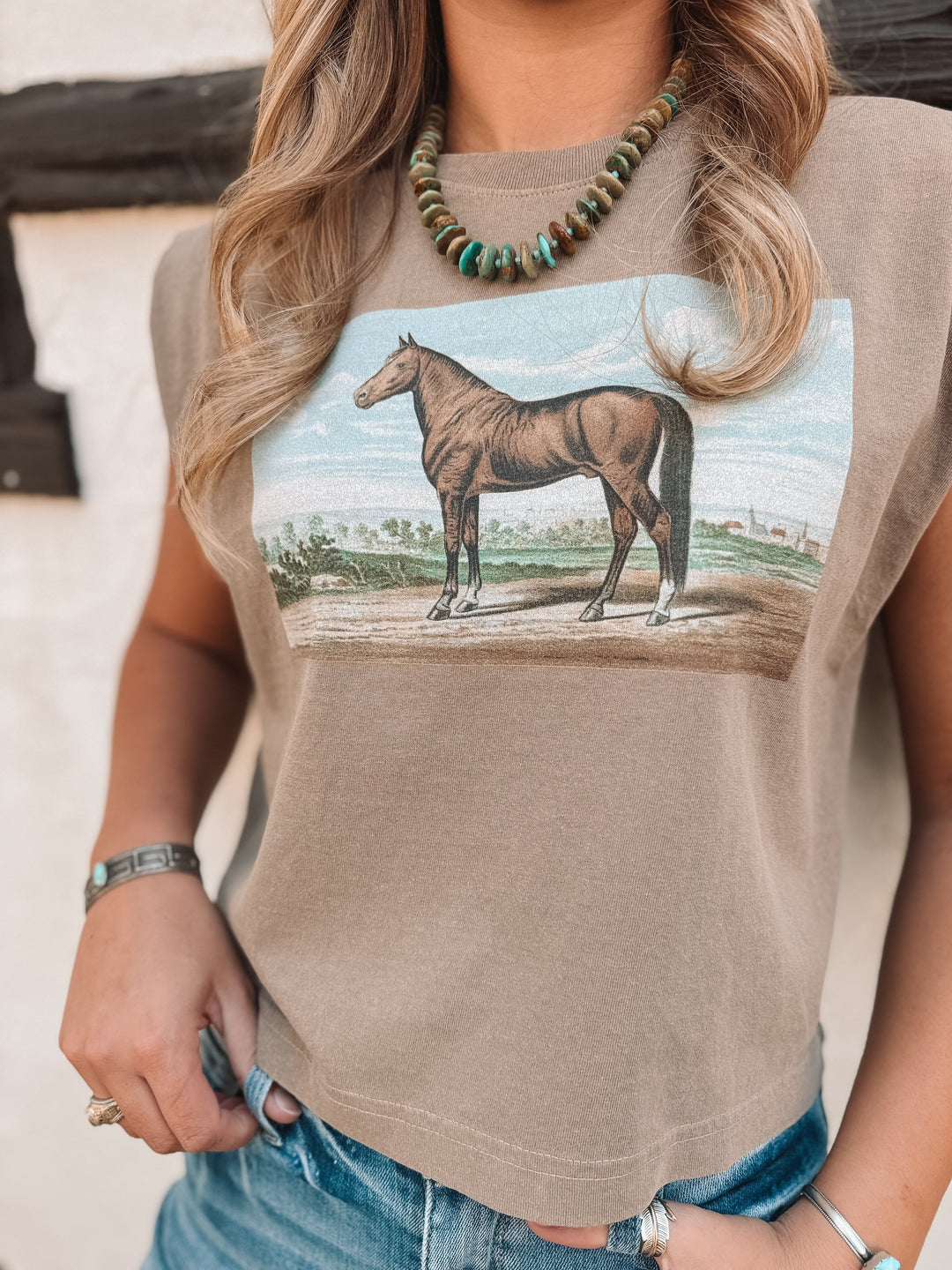 Horse Painting Boxy Tank