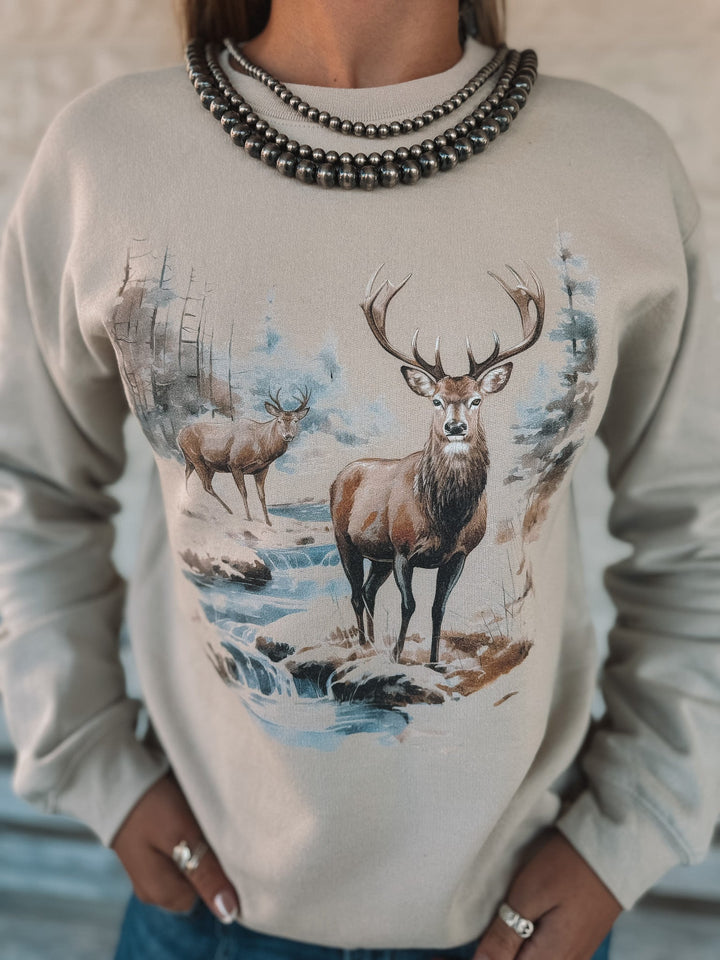 Retro Wilderness Deer