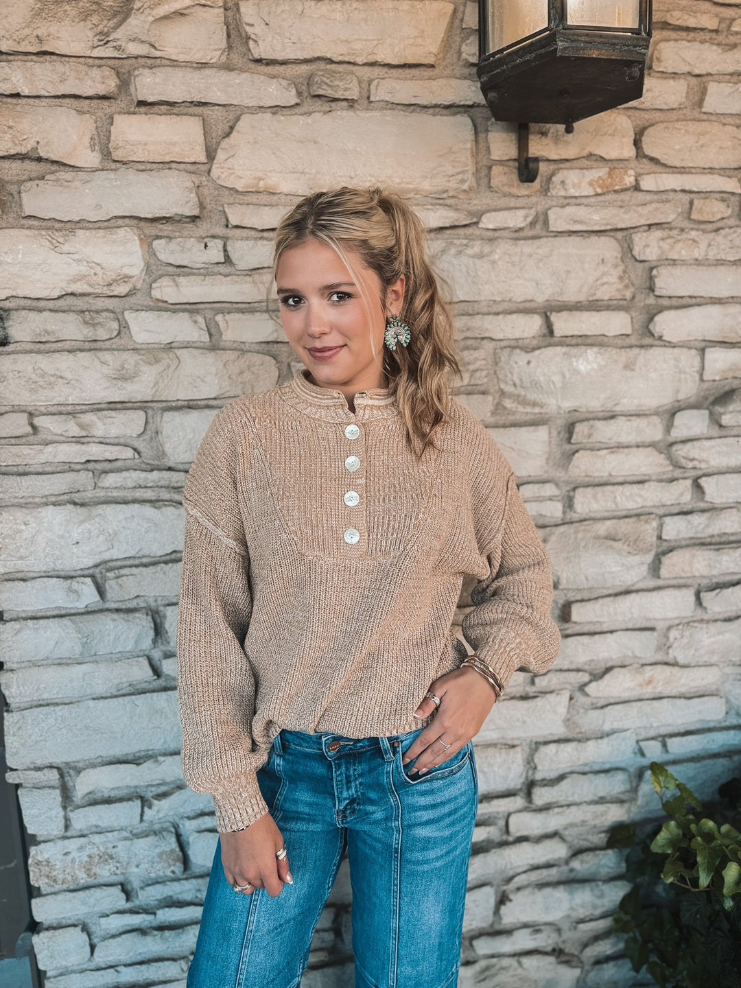 Rogers Button Sweater