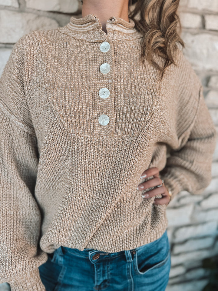 Rogers Button Sweater