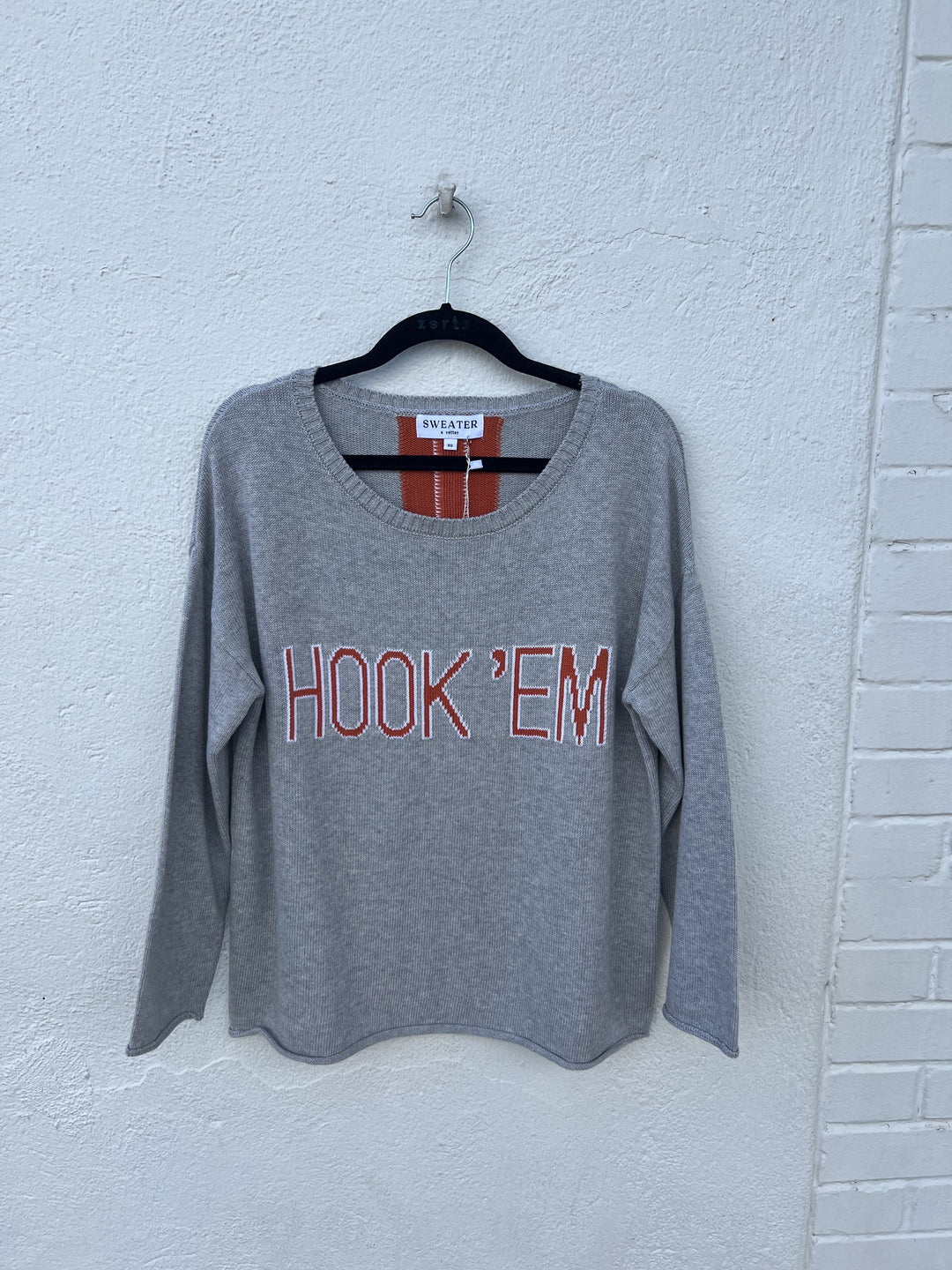 HOOK EM COLLEGE SWEATER