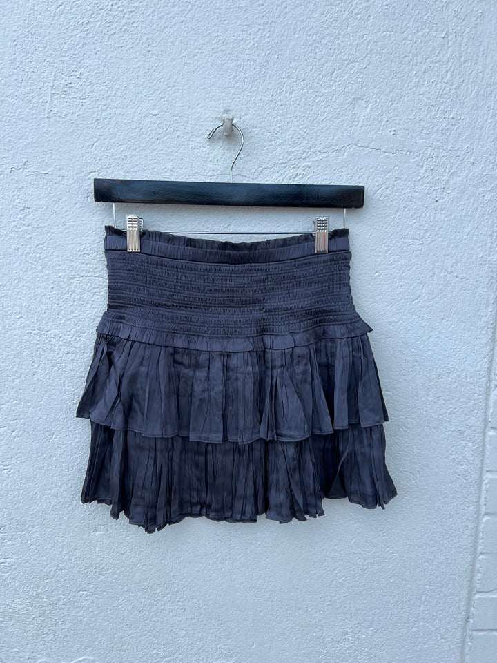 SMOCKED LAYERED SKIRT