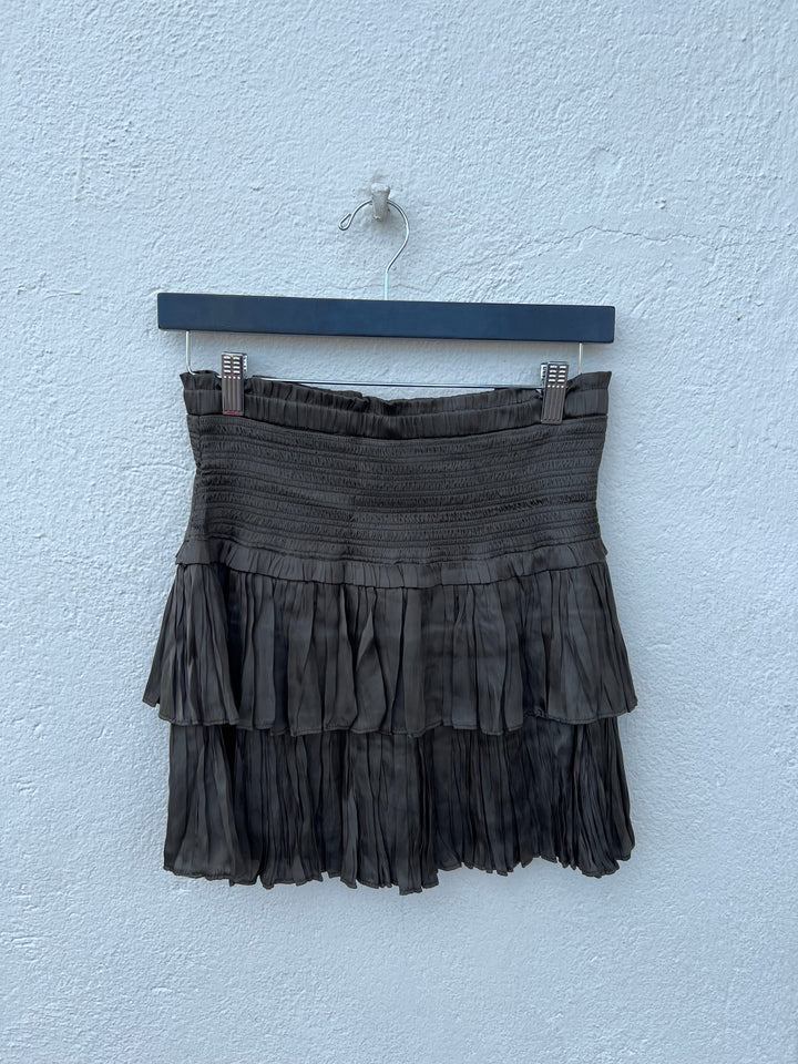 SMOCKED LAYERED SKIRT JS209D