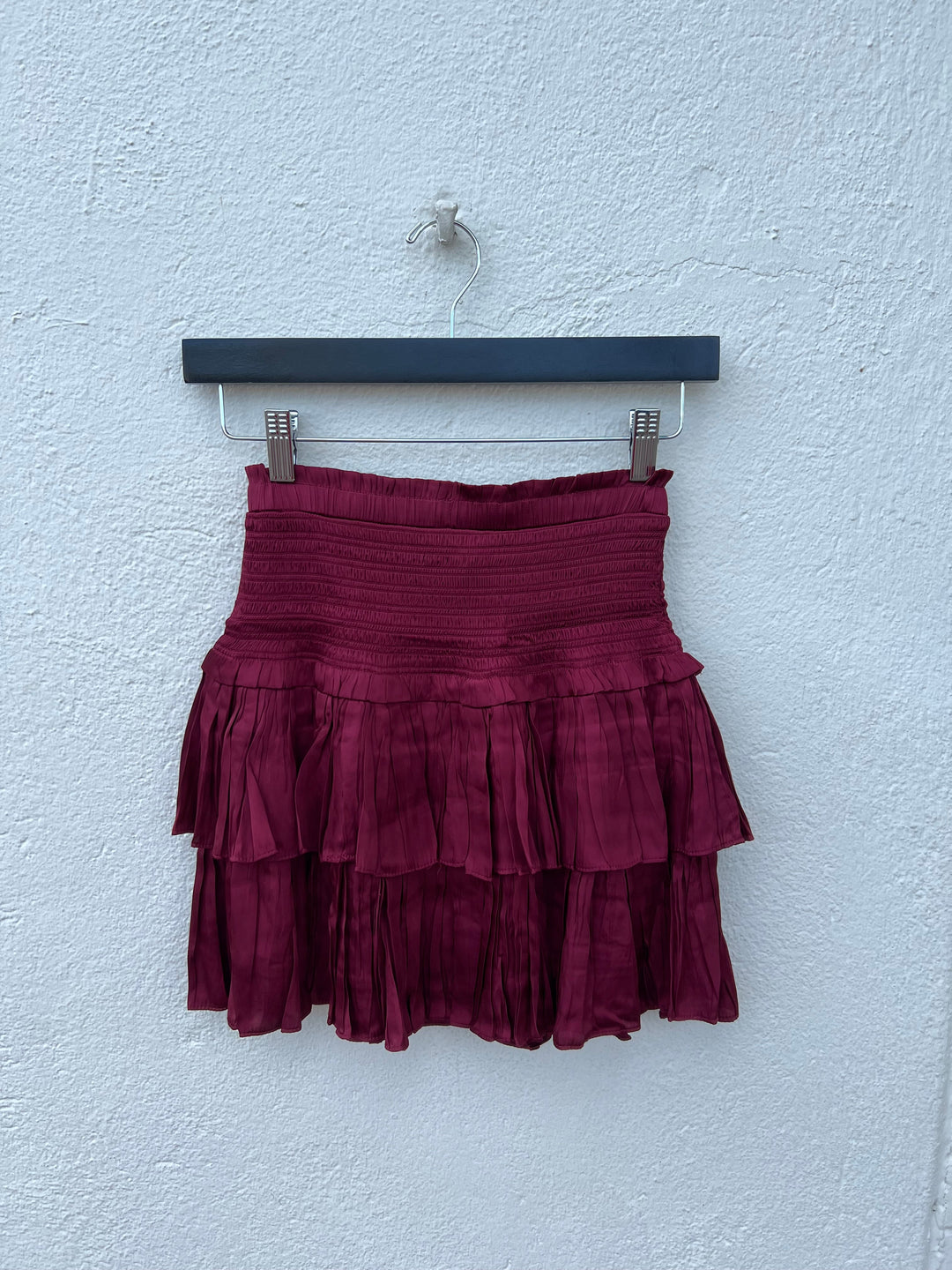 SMOCKED LAYERED SKIRT