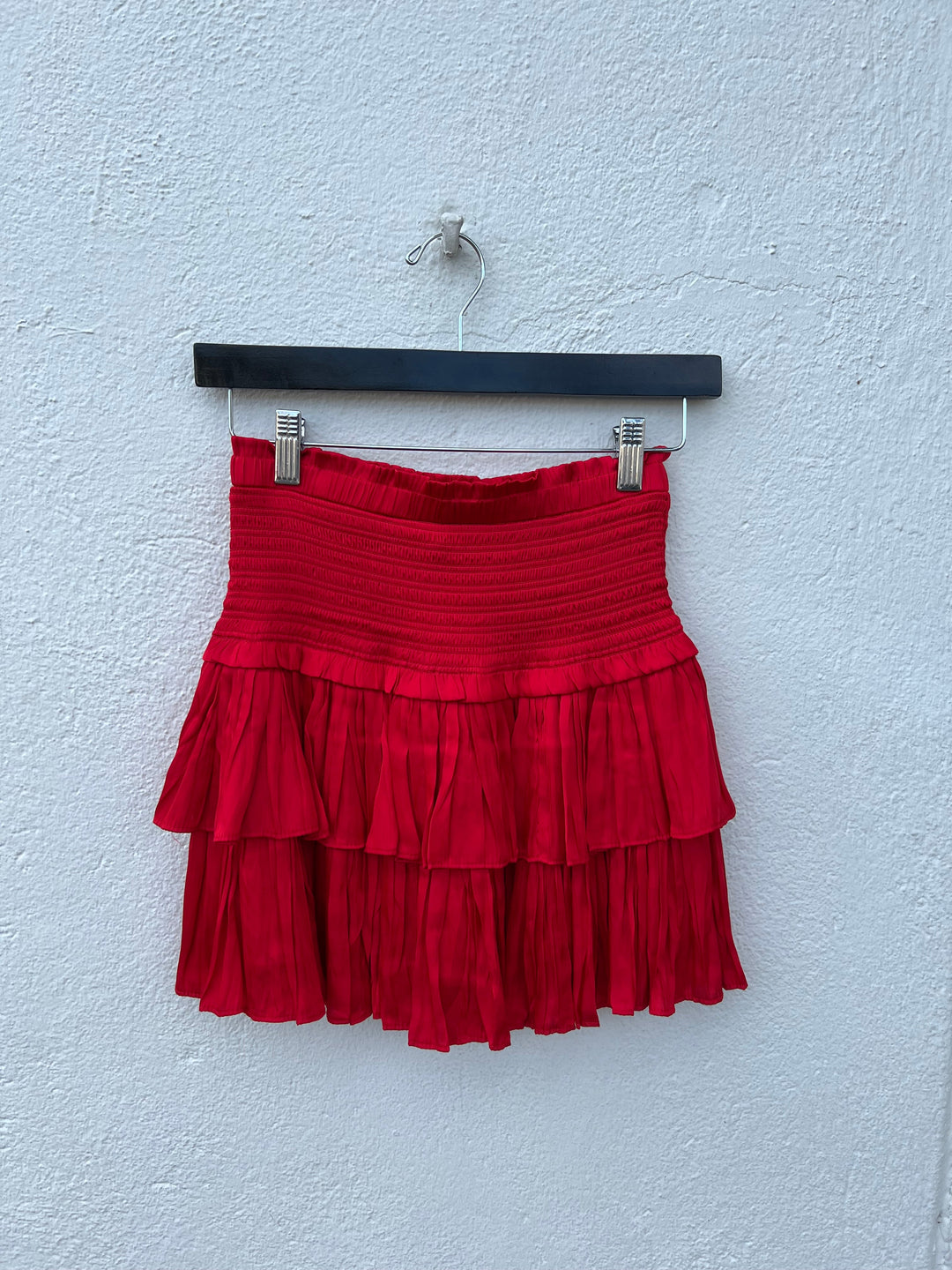 SMOCKED LAYERED SKIRT JS209D