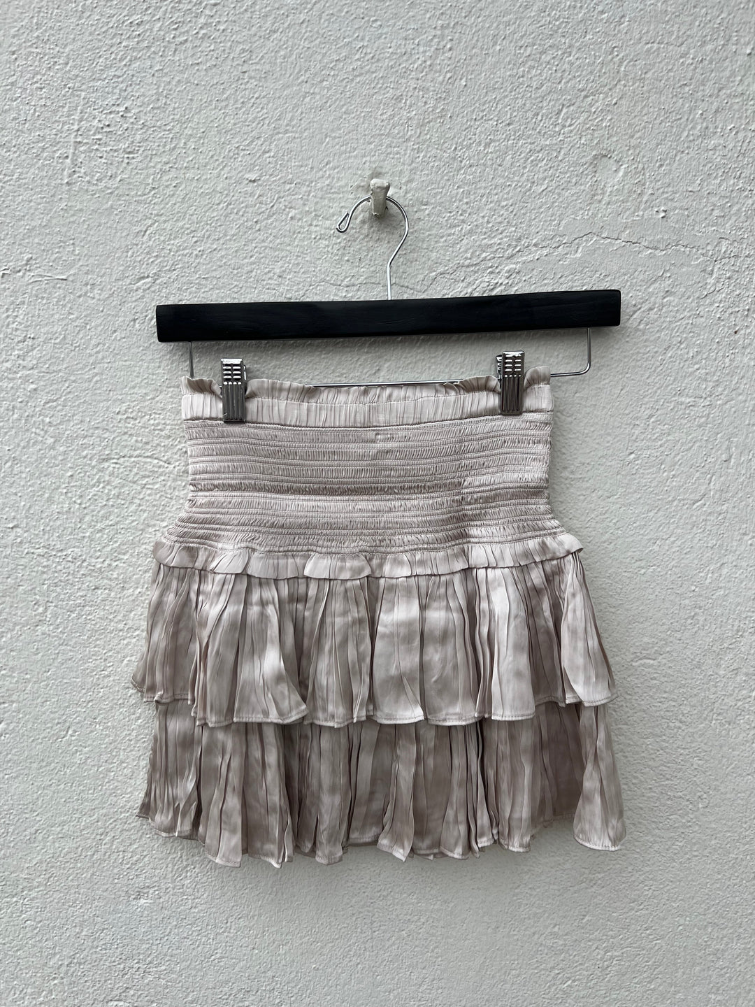 SMOCKED LAYERED SKIRT JS209D