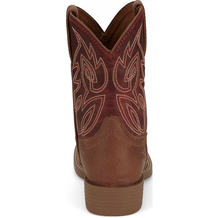 JUSTIN "CANTER" JUNIOR KID'S BOOTS in ROSTED COGNAC