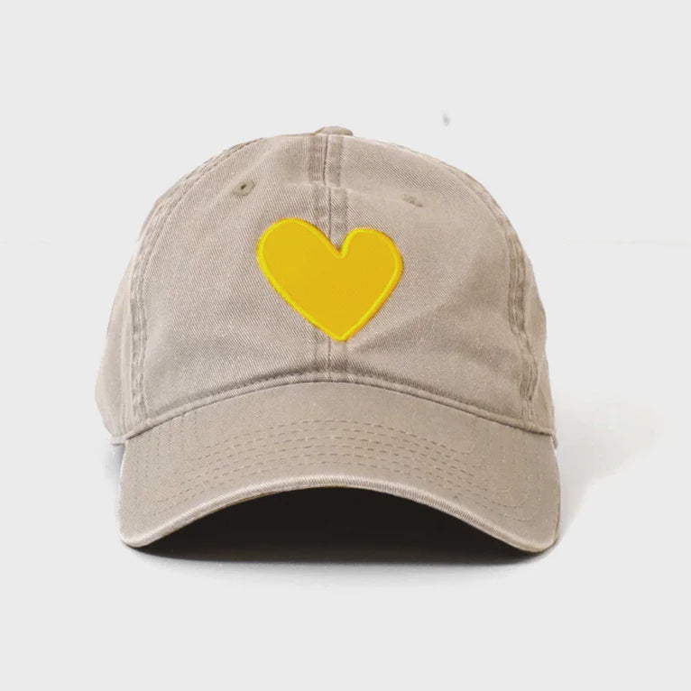 BASEBALL HAT HEART PATCH