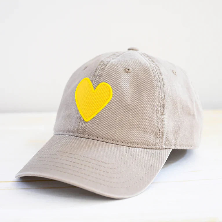 BASEBALL HAT HEART PATCH