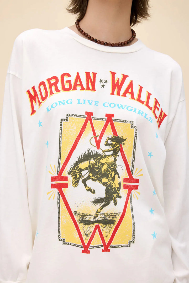 MORGAN WALLEN LONG LIVE COWGIRLS RELAXED LS TOP