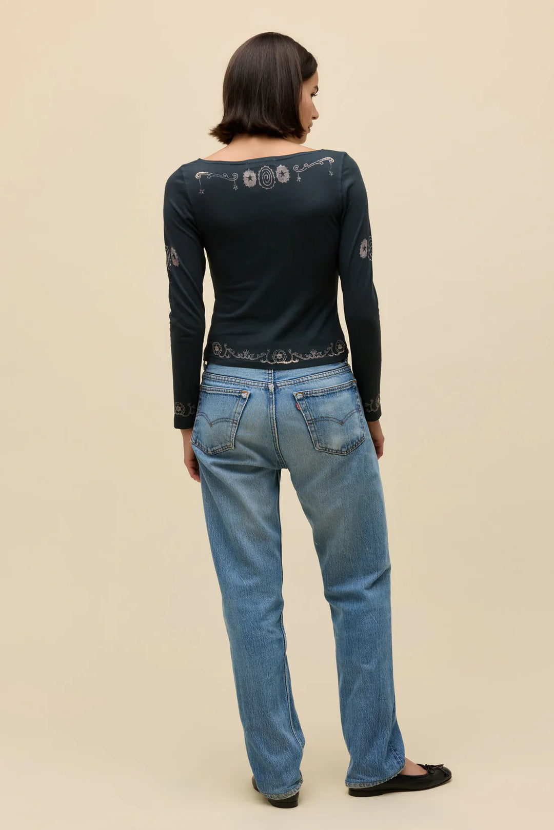 SACRED HEART BOAT NECK LG SLV