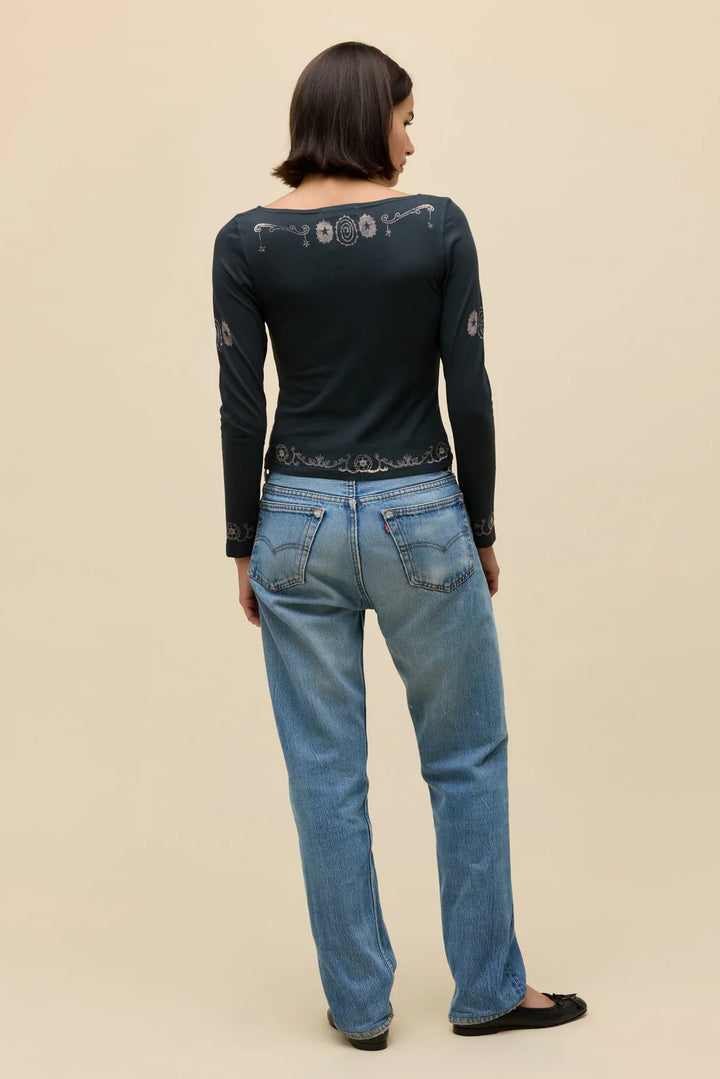 SACRED HEART BOAT NECK LG SLV