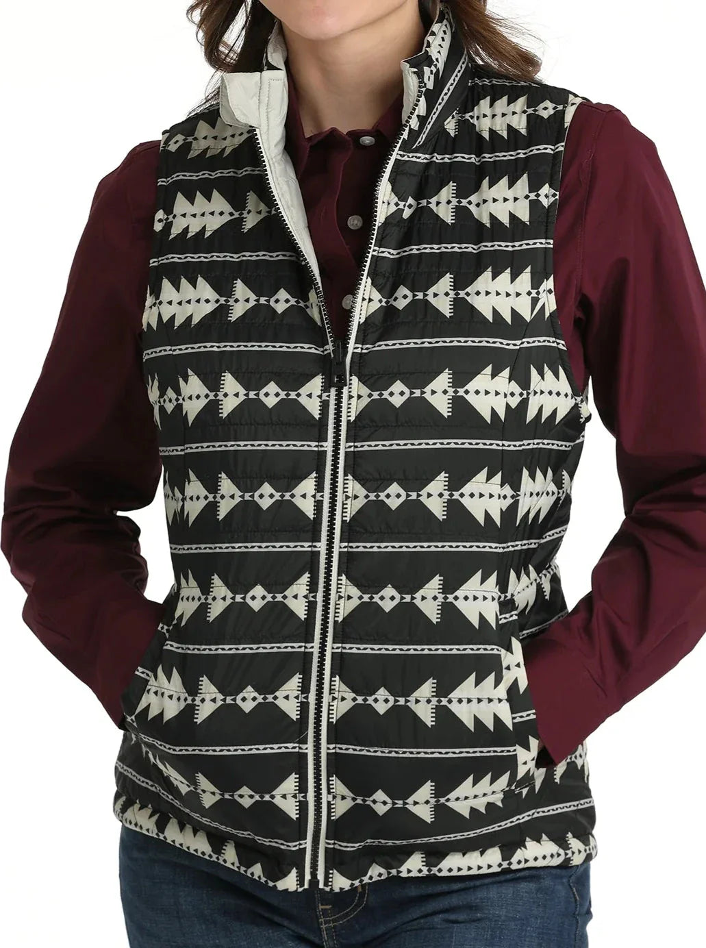 CINCH LADIES REVERSIBLE QUILTED VEST