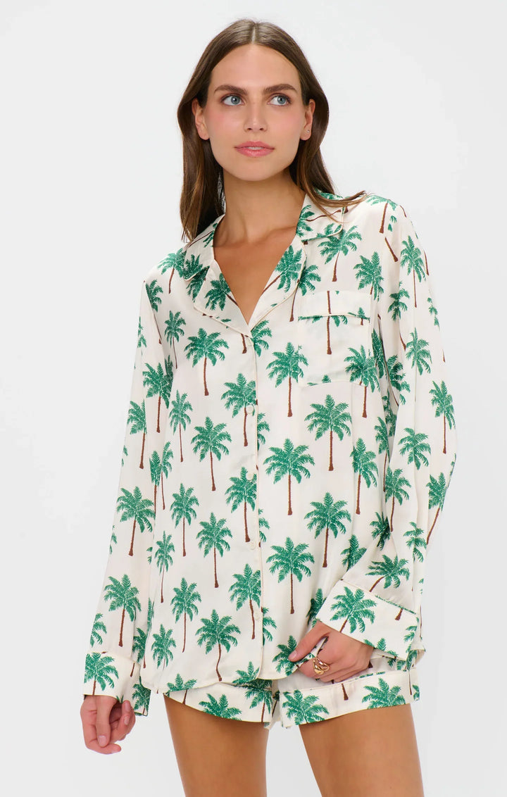 SILKY PALM TREE SHORT PJ SET