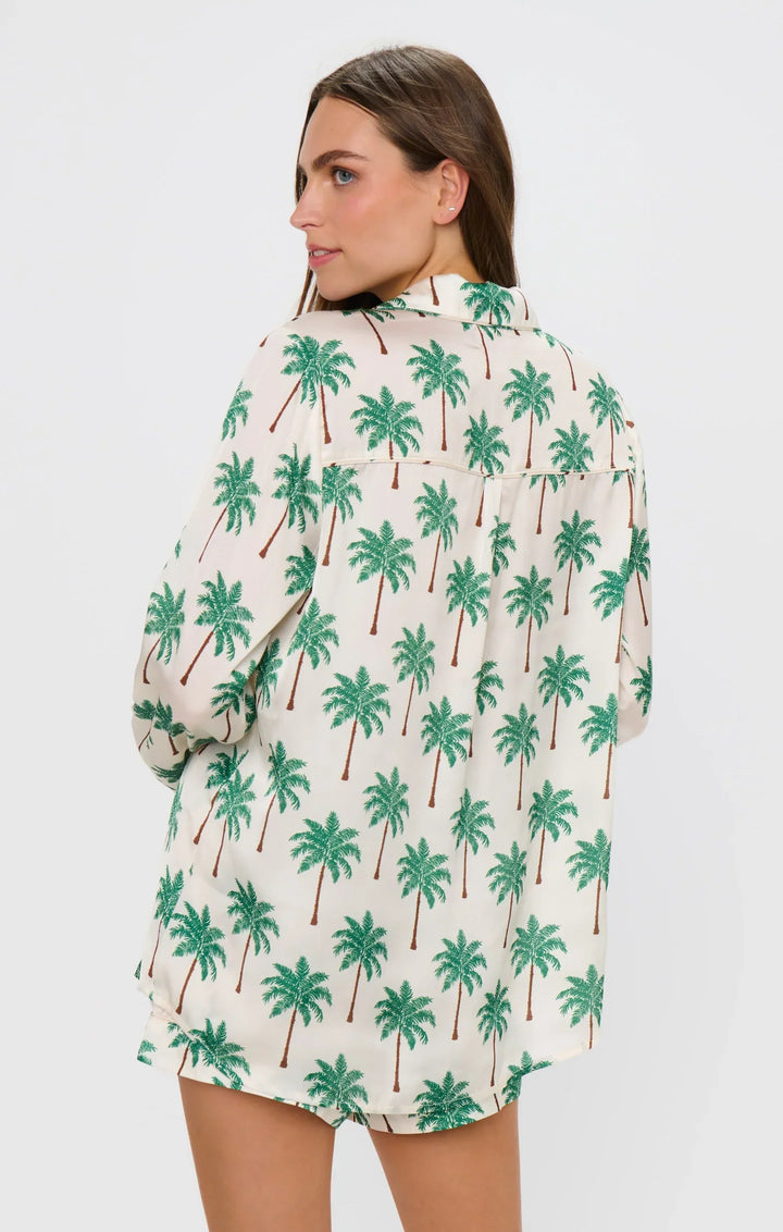 SILKY PALM TREE SHORT PJ SET