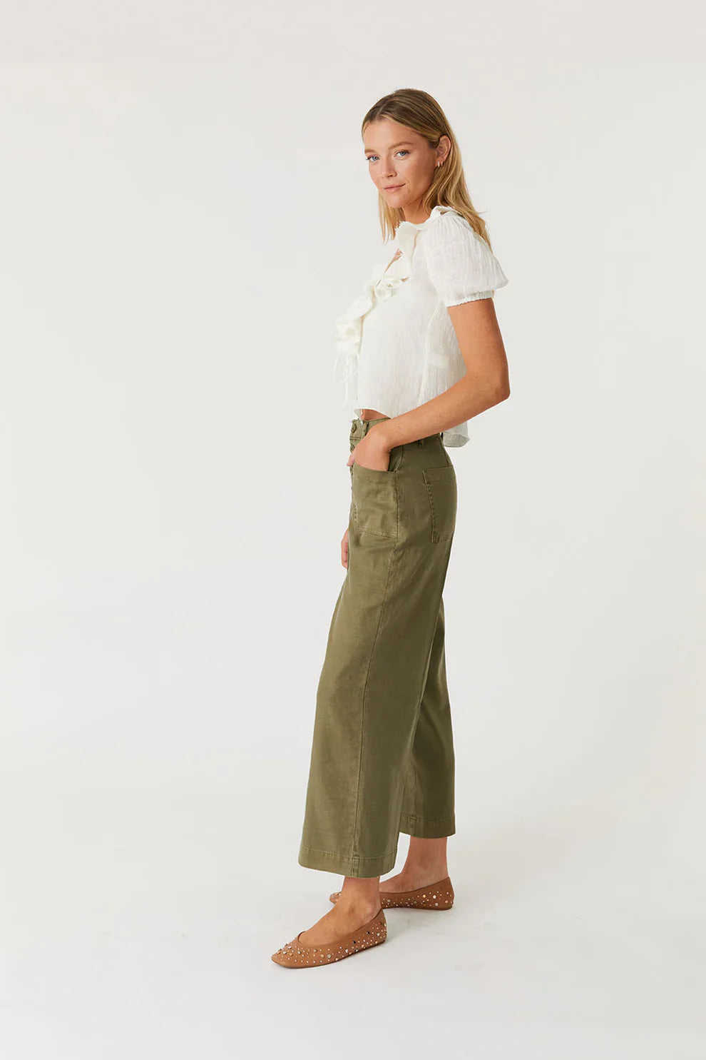 SOPHIA CROP WIDE LEG PANT