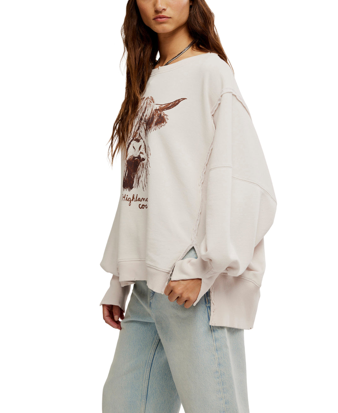 GRAPHIC CAMDEN SWEATER HIGHLAND COW