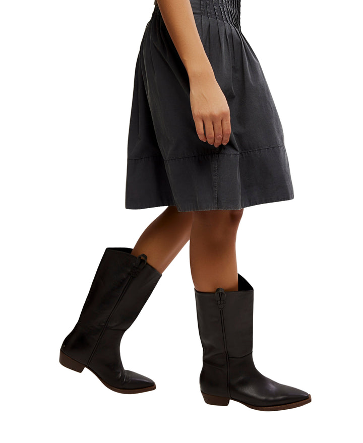 PEYTON PINTUCK MIDI SKIRT