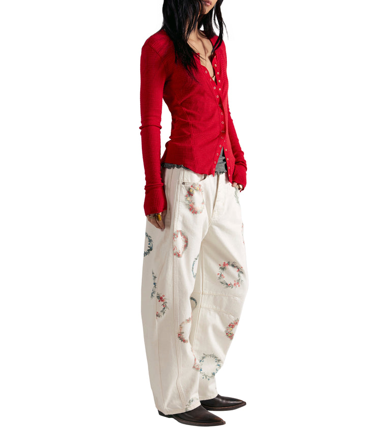 GOOD LUCK PRINTED WATERCOLOR WREATH