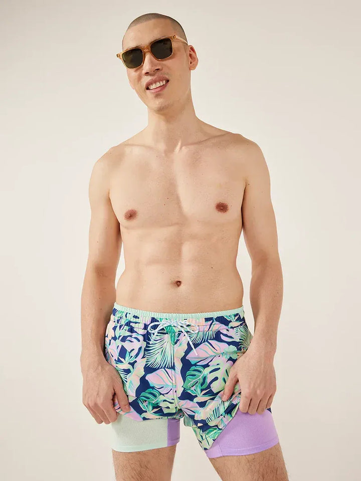 THE NIGHT FAUNAS CLASSIC LINED SWIM TRUNK