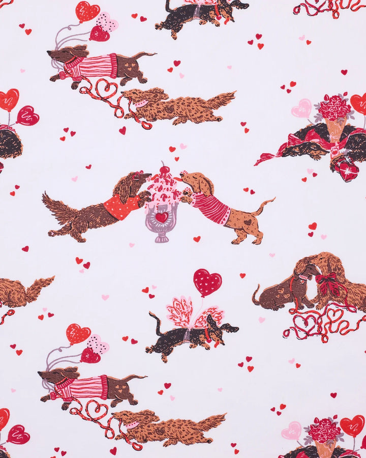 DACHSHUND DATE BACK TO BED SHORT SET