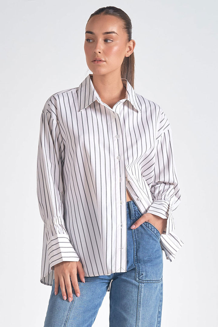 STRIPED BUTTON DOWN