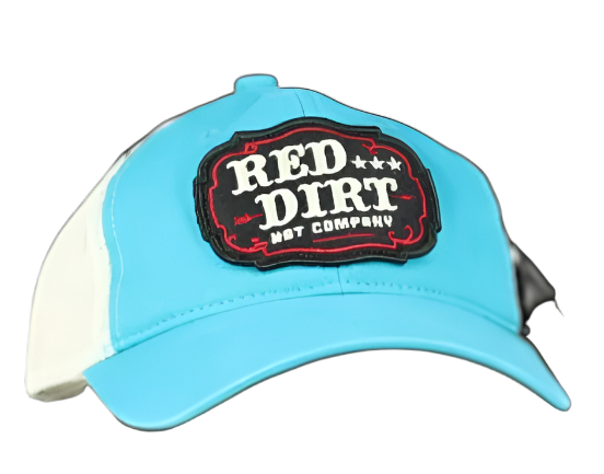 RED DIRT HAT CO TRAIL RIDE UNSTRUCTURED HAT in AQUA/TAN