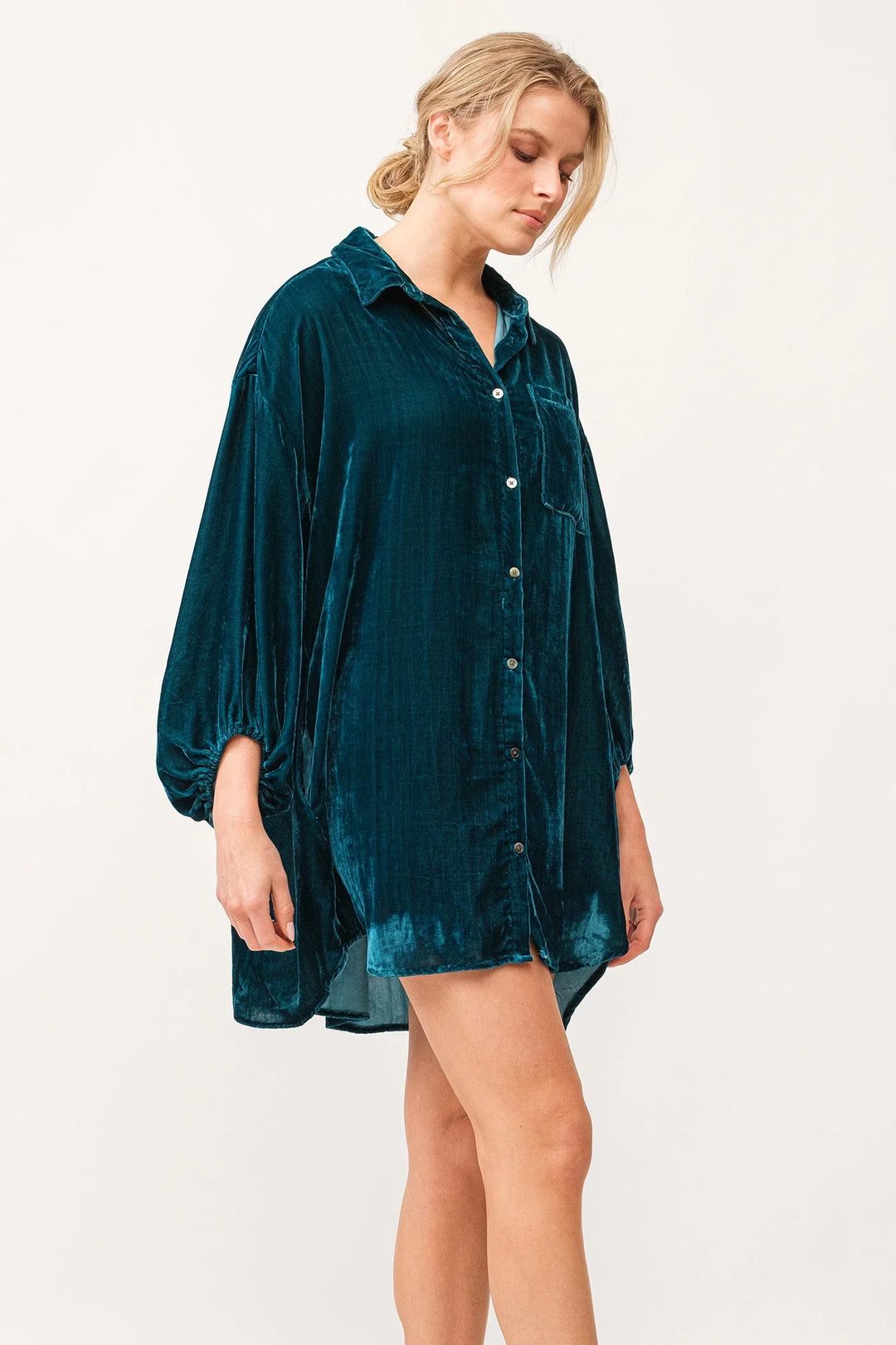 LEIGH BUTTON DOWN DRESS