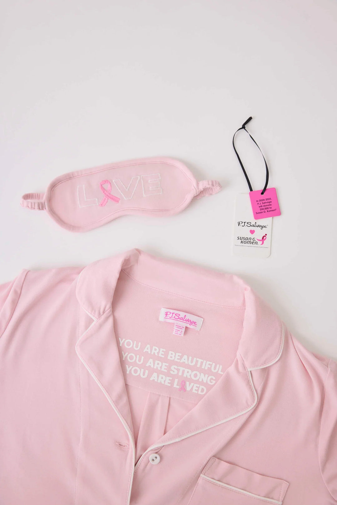 PJS X SUSAN G. KOMEN MODAL PJ SET