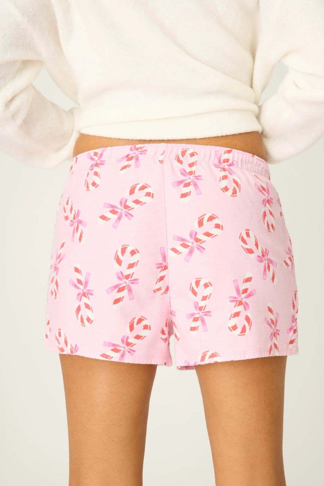 CANDY CANE FLANNEL SHORTS