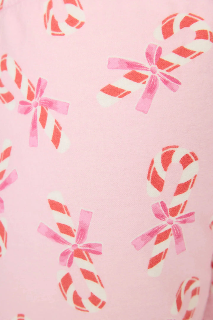 CANDY CANE FLANNEL SHORTS