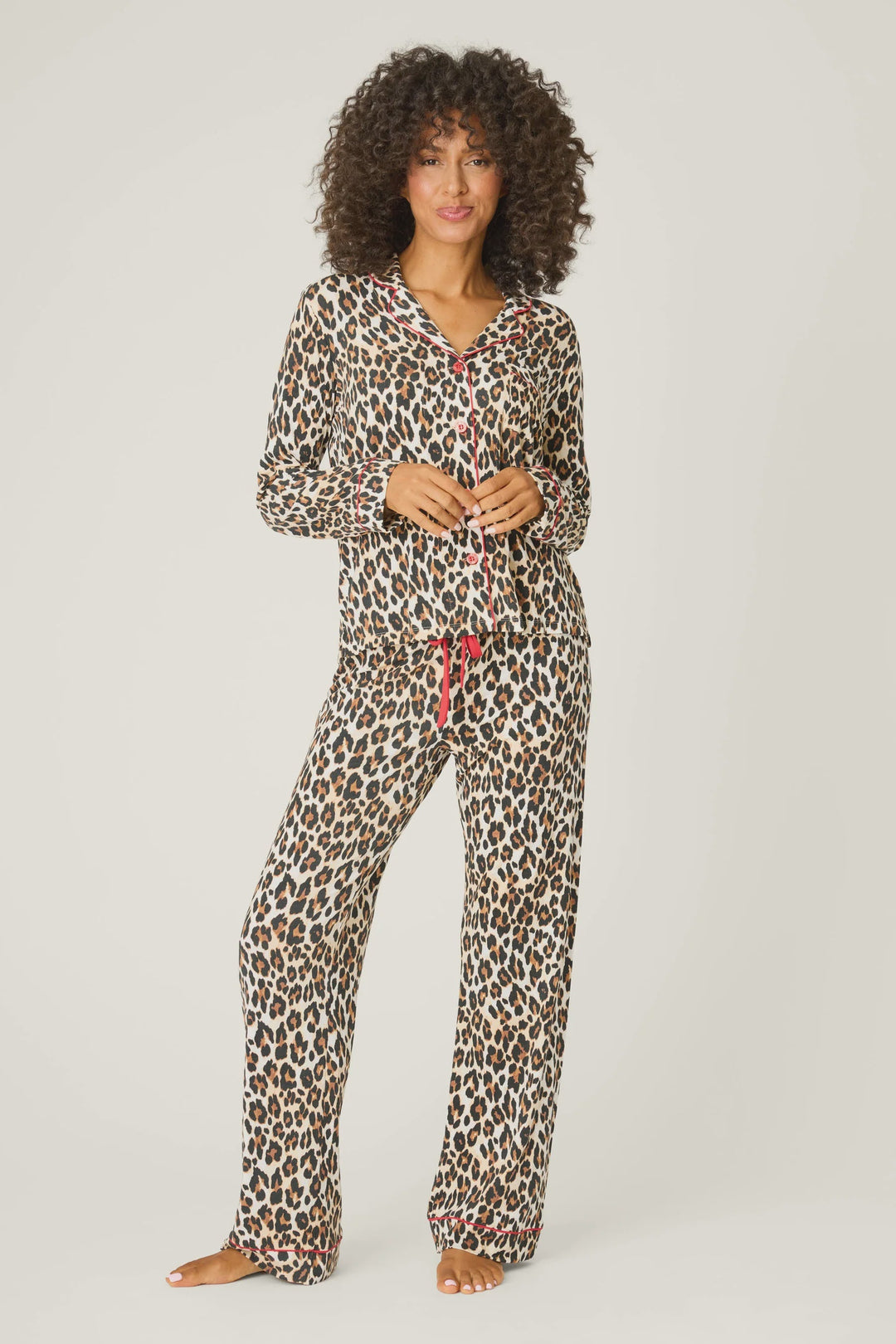 HOLIDAY DREAMS LEOPARD PANT PJ SET