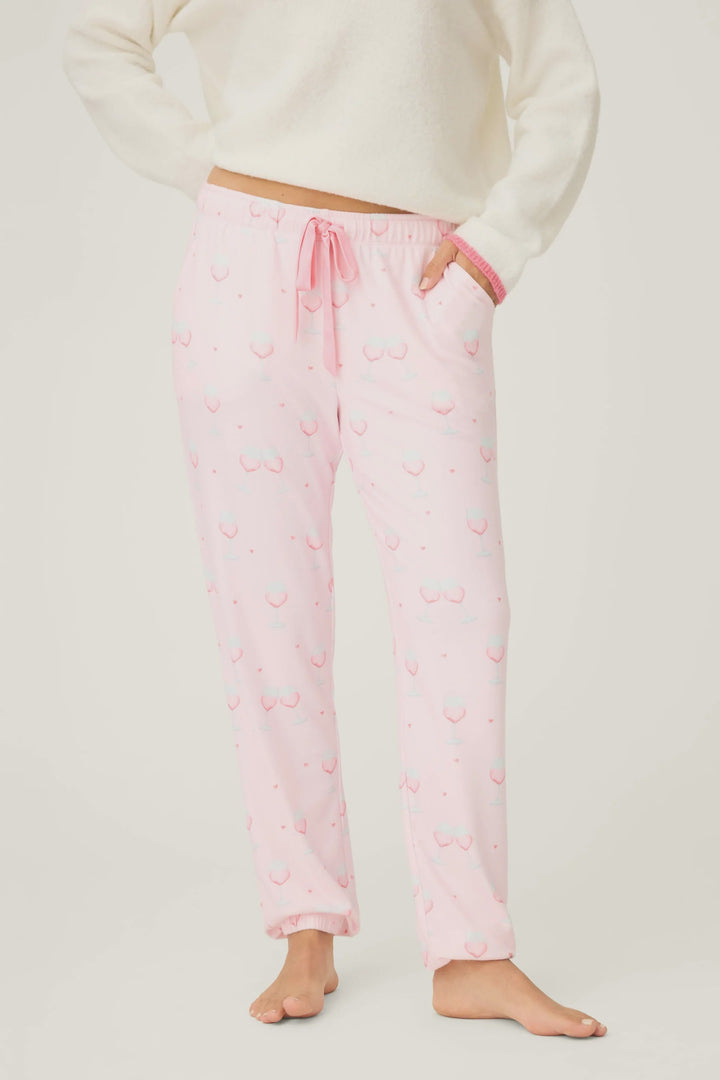 HAPPY HOUR BANDED PJ PANT