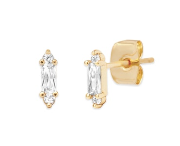 BAGUETTE POST EARRINGS