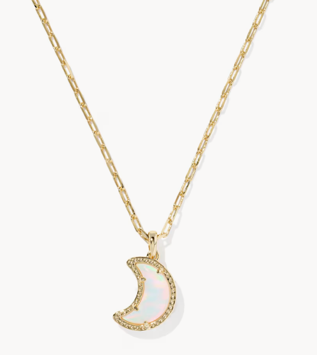 MOON SHORT PENDANT NECKLACE