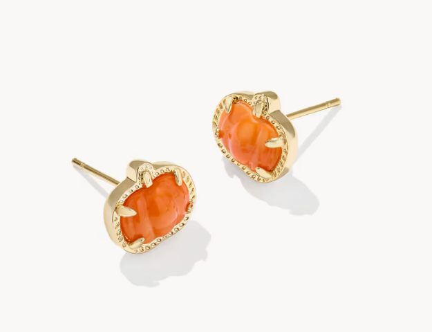PUMPKIN STUD EARRING