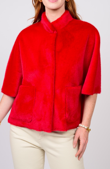 FAUX CAPELET JACKET 130249