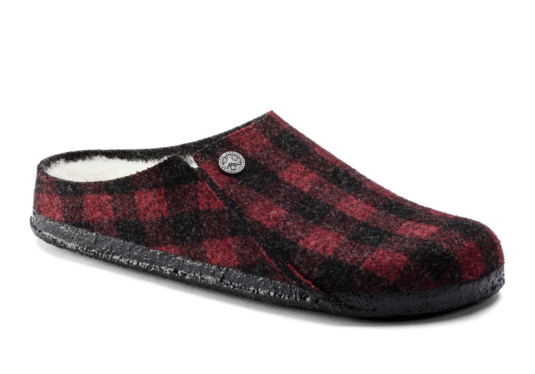 ZERMATT SHEARLING WZ PLAID RED N