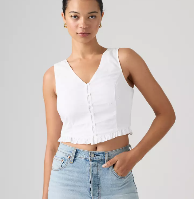 TEAGAN BLOUSE - BRIGHT WHITE